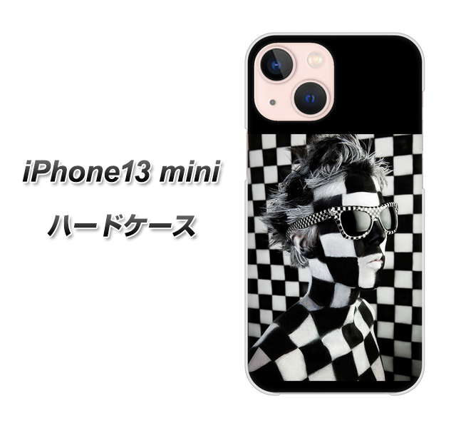 iPhone13 mini 高画質仕上げ 背面印刷 ハードケース【357 bk&wh】