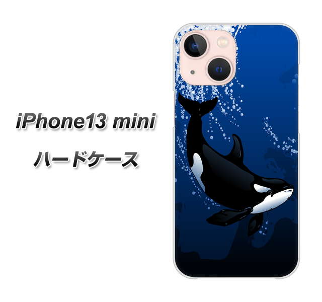 iPhone13 mini 高画質仕上げ 背面印刷 ハードケース【423 シャチ】