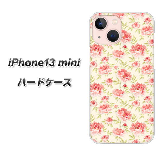 iPhone13 mini 高画質仕上げ 背面印刷 ハードケース【593 北欧の小花S】