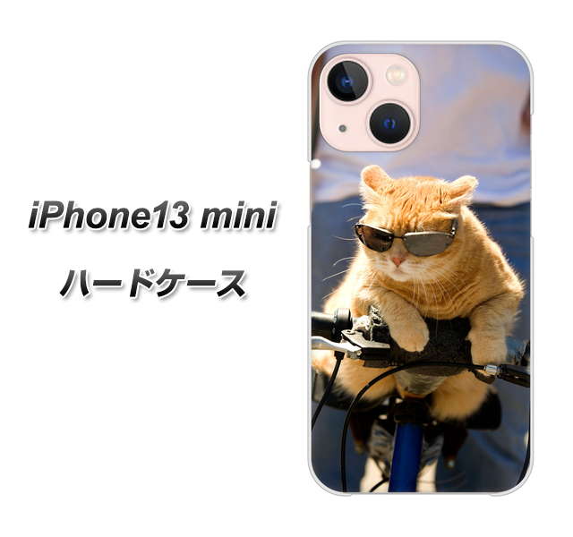 iPhone13 mini 高画質仕上げ 背面印刷 ハードケース【595 にゃんとサイクル】