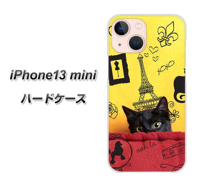 iPhone13 mini 高画質仕上げ 背面印刷 ハードケース【686 パリの子猫】