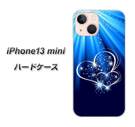 iPhone13 mini 高画質仕上げ 背面印刷 ハードケース【702 スイミングハート】