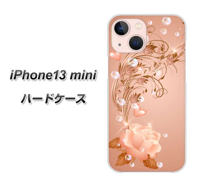 iPhone13 mini 高画質仕上げ 背面印刷 ハードケース【1178 ラブリーローズ】
