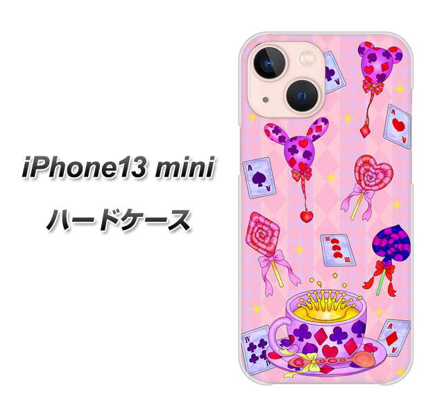 iPhone13 mini 高画質仕上げ 背面印刷 ハードケース【AG817 トランプティー(ピンク)】