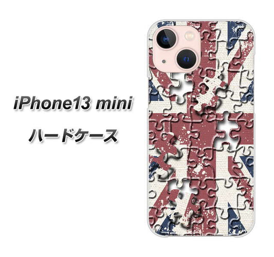 iPhone13 mini 高画質仕上げ 背面印刷 ハードケース【EK803 ユニオンジャックパズル】