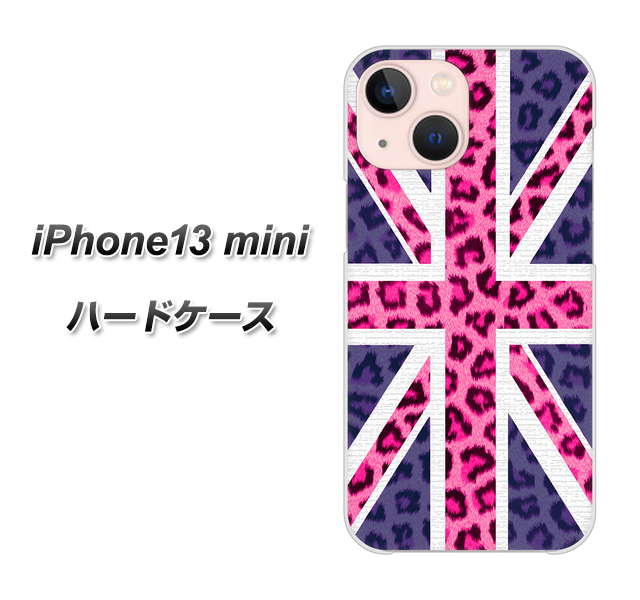 iPhone13 mini 高画質仕上げ 背面印刷 ハードケース【EK893 ユニオンジャックヒョウ】