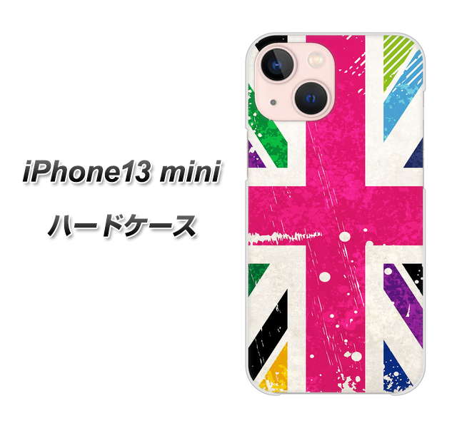 iPhone13 mini 高画質仕上げ 背面印刷 ハードケース【SC806 ユニオンジャック ピンクビンテージ】