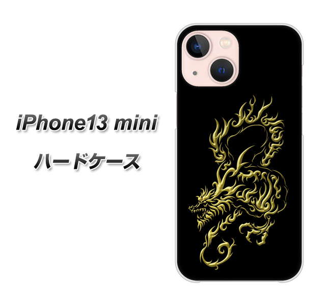 iPhone13 mini 高画質仕上げ 背面印刷 ハードケース【VA831 闇と龍】