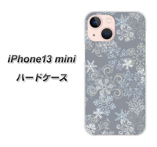 iPhone13 mini 高画質仕上げ 背面印刷 ハードケース【XA801 雪の結晶】