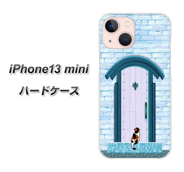 iPhone13 mini 高画質仕上げ 背面印刷 ハードケース【YA953 石ドア03 素材クリア】