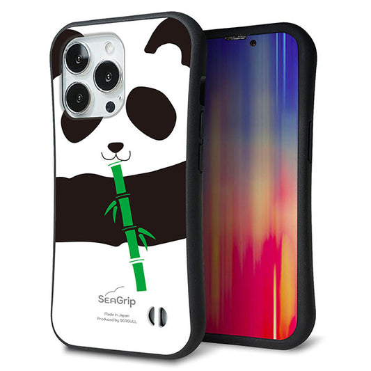 iPhone13 Pro スマホケース 「SEA Grip」 グリップケース Sライン 【FD817 パンダ】 UV印刷