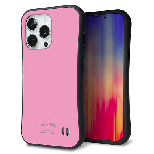 iPhone13 Pro スマホケース 「SEA Grip」 グリップケース Sライン 【KM899 パステルカラー(パステルピンク)】 UV印刷