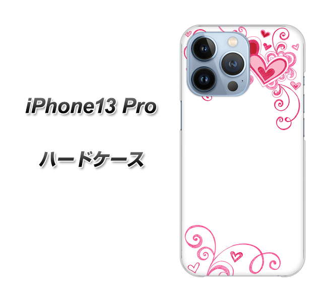 iPhone13 Pro 高画質仕上げ 背面印刷 ハードケース【365 ハートフレーム】