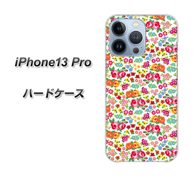 iPhone13 Pro 高画質仕上げ 背面印刷 ハードケース【777 マイクロリバティプリントWH】