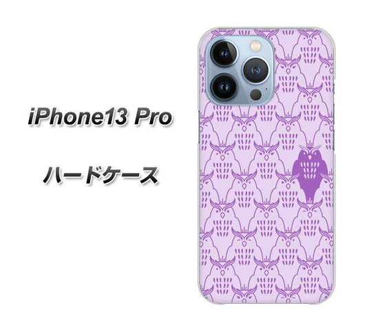 iPhone13 Pro 高画質仕上げ 背面印刷 ハードケース【MA918 パターン ミミズク】