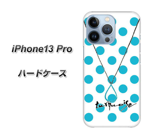 iPhone13 Pro 高画質仕上げ 背面印刷 ハードケース【OE821 12月ターコイズ】