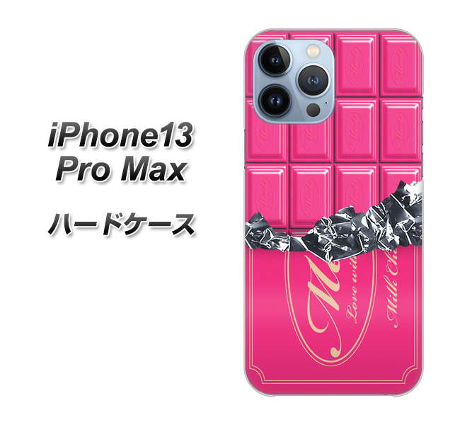 iPhone13 Pro Max 高画質仕上げ 背面印刷 ハードケース【555 板チョコ-ストロベリー】