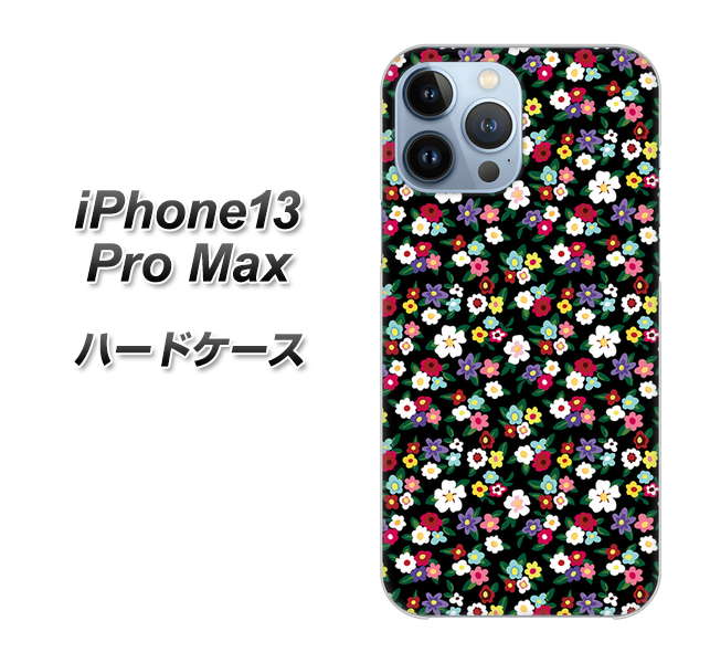 iPhone13 Pro Max 高画質仕上げ 背面印刷 ハードケース【778 マイクロリバティプリントBK】