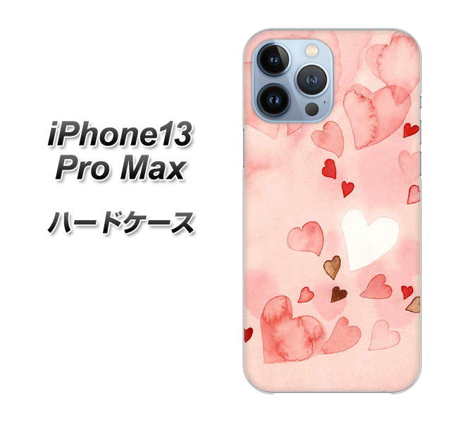 iPhone13 Pro Max 高画質仕上げ 背面印刷 ハードケース【1125 ハートの和紙】