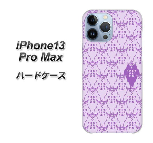 iPhone13 Pro Max 高画質仕上げ 背面印刷 ハードケース【MA918 パターン ミミズク】