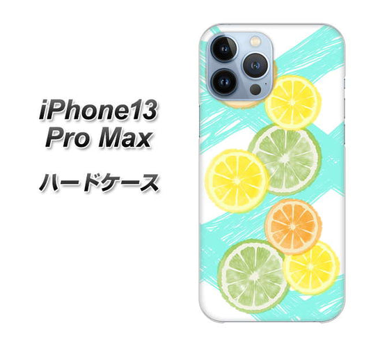 iPhone13 Pro Max 高画質仕上げ 背面印刷 ハードケース【YJ183 オレンジライム】