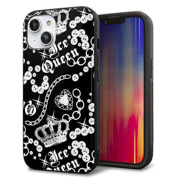 iPhone14 強化ガラス&TPUスマホケース ガラプリ【187 ゴージャス クラウン】