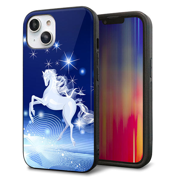 iPhone14 強化ガラス&TPUスマホケース ガラプリ【436 ペガサス】
