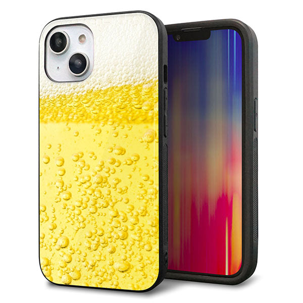 iPhone14 強化ガラス&TPUスマホケース ガラプリ【450 生ビール】