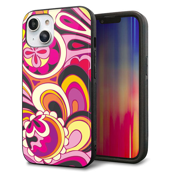 iPhone14 強化ガラス&TPUスマホケース ガラプリ【586 ブローアップカラー】