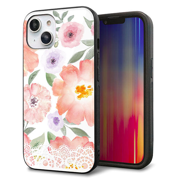 iPhone14 強化ガラス&TPUスマホケース ガラプリ【SC944 ドゥ・パフューム2】