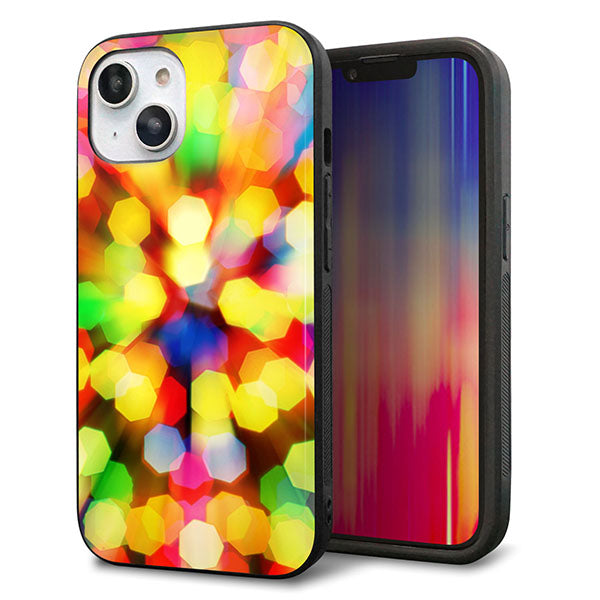 iPhone14 強化ガラス&TPUスマホケース ガラプリ【VA874 未来へのワープ】