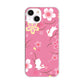 iPhone14 高画質仕上げ 背面印刷 ハードケース 【149 桜と白うさぎ】