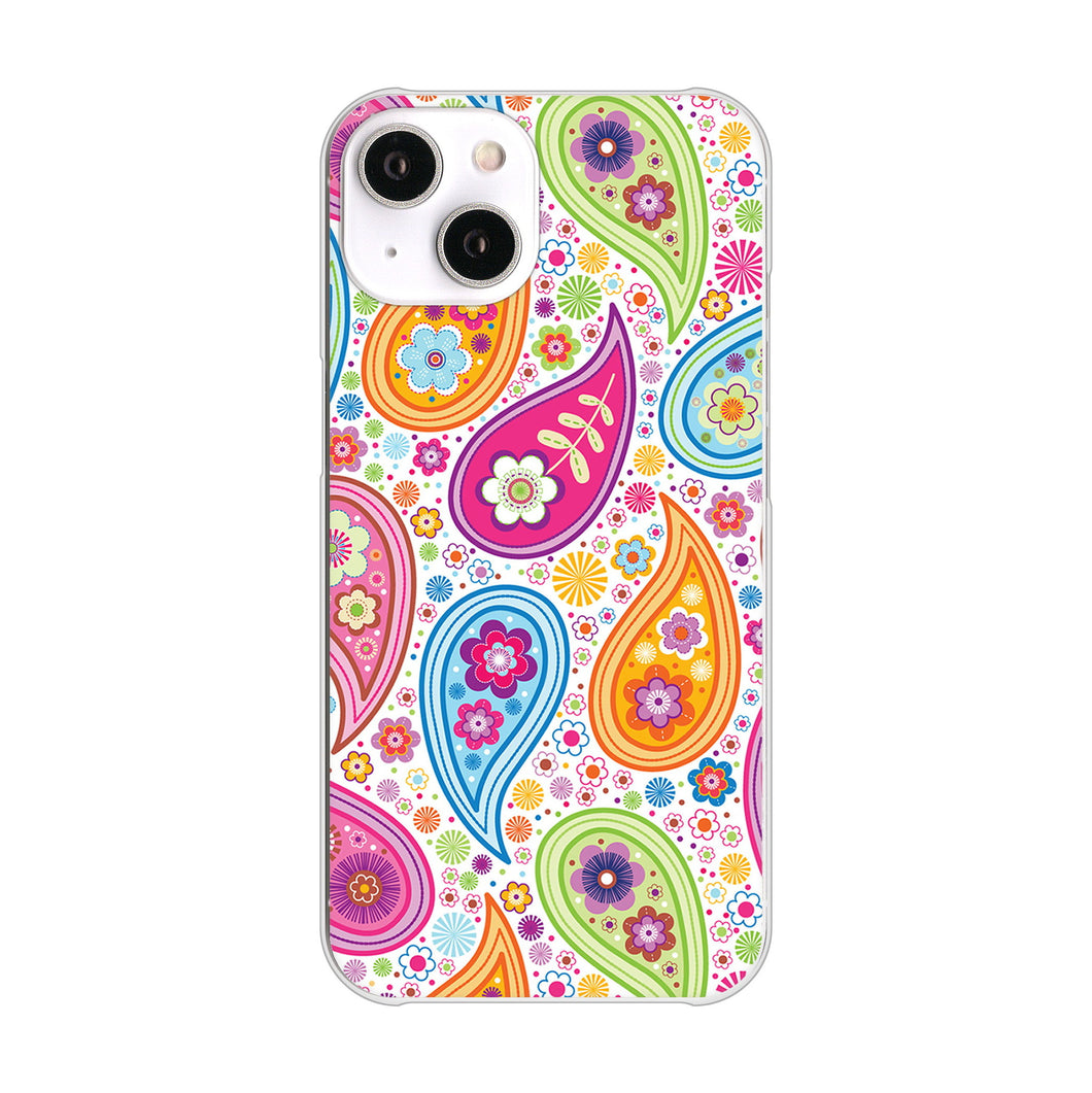 iPhone14 高画質仕上げ 背面印刷 ハードケース ペイズリー