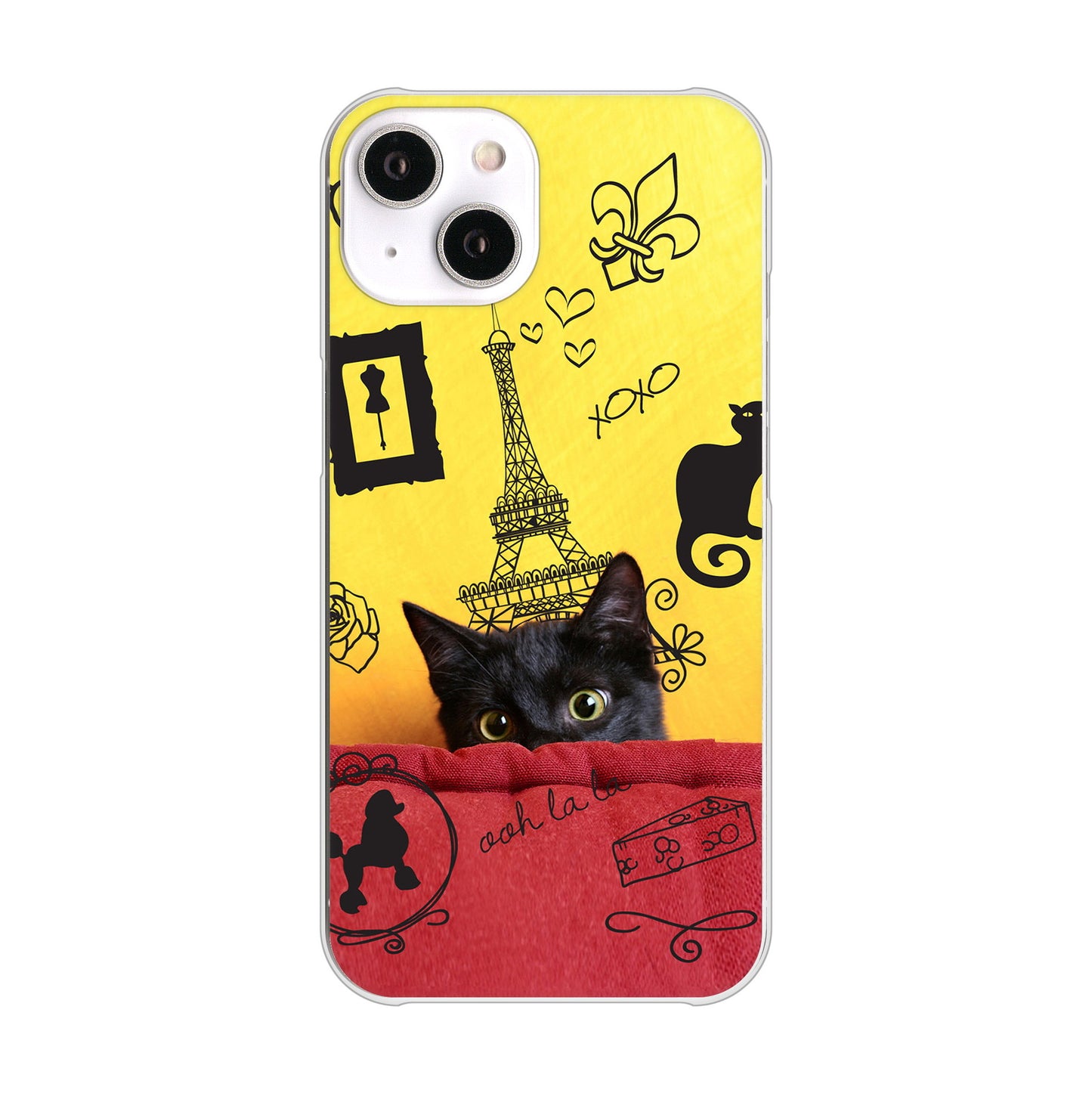 iPhone14 高画質仕上げ 背面印刷 ハードケース LOVE フランス
