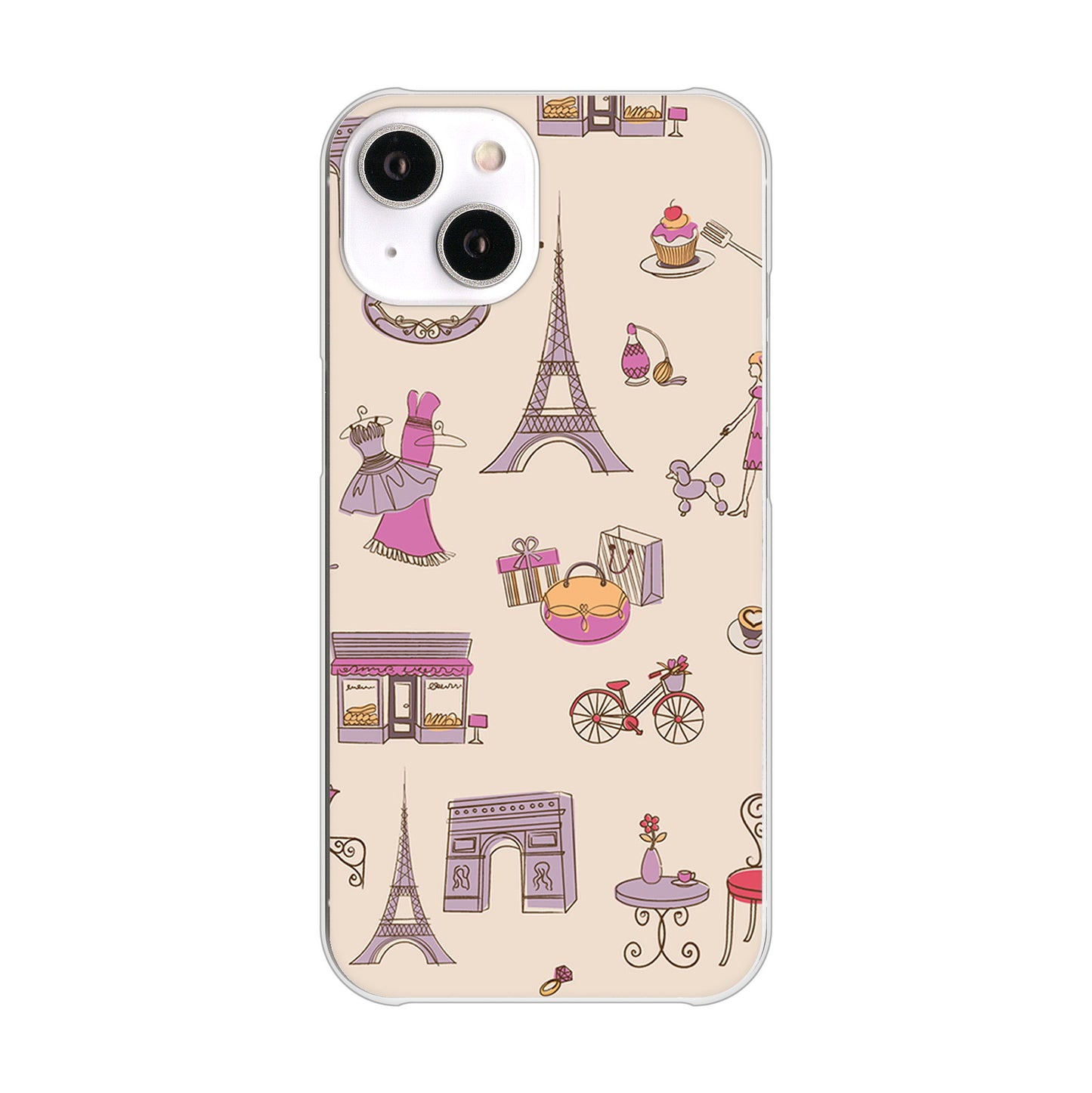iPhone14 高画質仕上げ 背面印刷 ハードケース LOVE フランス
