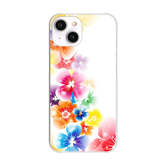 iPhone14 高画質仕上げ 背面印刷 ハードケース 【1209 光と花】