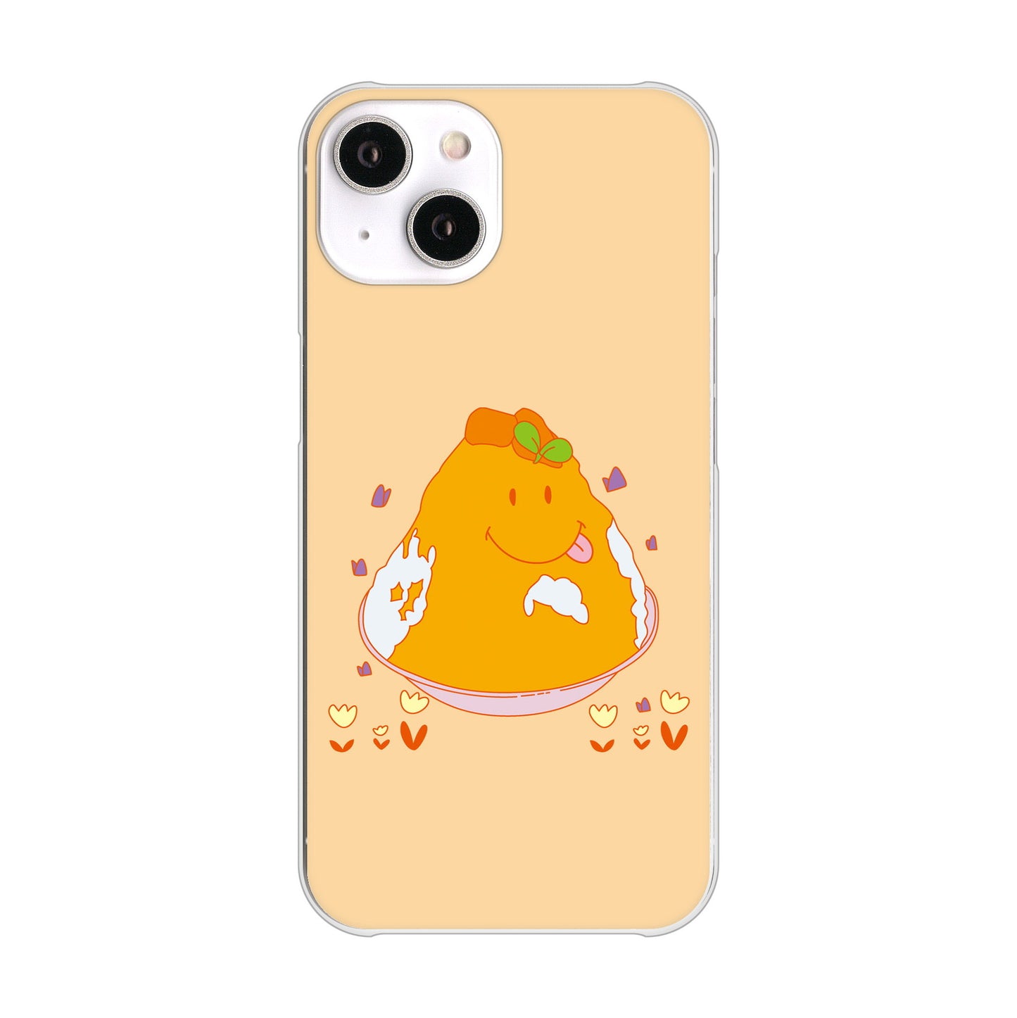 iPhone14 高画質仕上げ 背面印刷 ハードケース スイーツイラスト