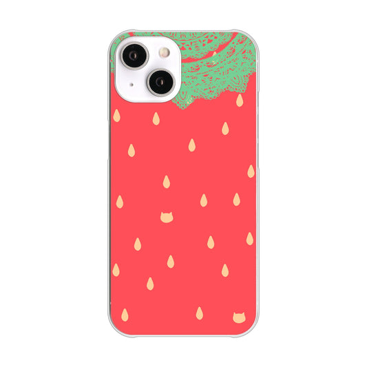 iPhone14 高画質仕上げ 背面印刷 ハードケース 【MI800 strawberry ストロベリー】