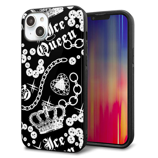 iPhone14 Plus 強化ガラス&TPUスマホケース ガラプリ【187 ゴージャス クラウン】