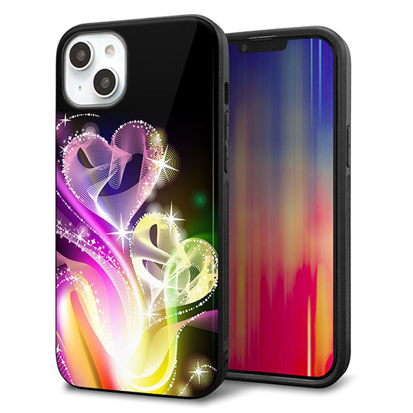 iPhone14 Plus 強化ガラス&TPUスマホケース ガラプリ【386 光の軌跡】