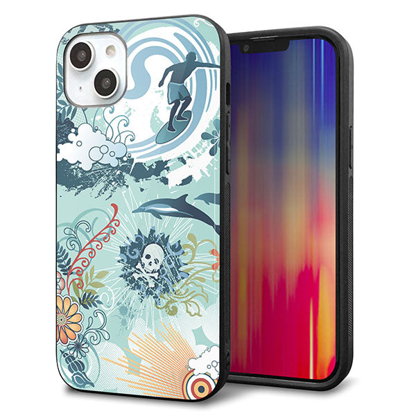 iPhone14 Plus 強化ガラス&TPUスマホケース ガラプリ【431 ハワイ】