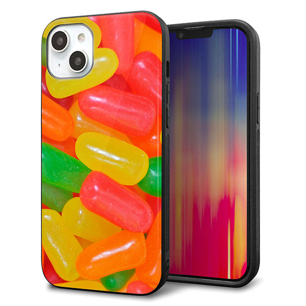 iPhone14 Plus 強化ガラス&TPUスマホケース ガラプリ【449 ジェリービーンズ】