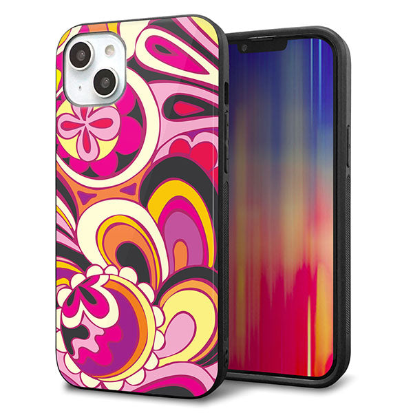 iPhone14 Plus 強化ガラス&TPUスマホケース ガラプリ【586 ブローアップカラー】