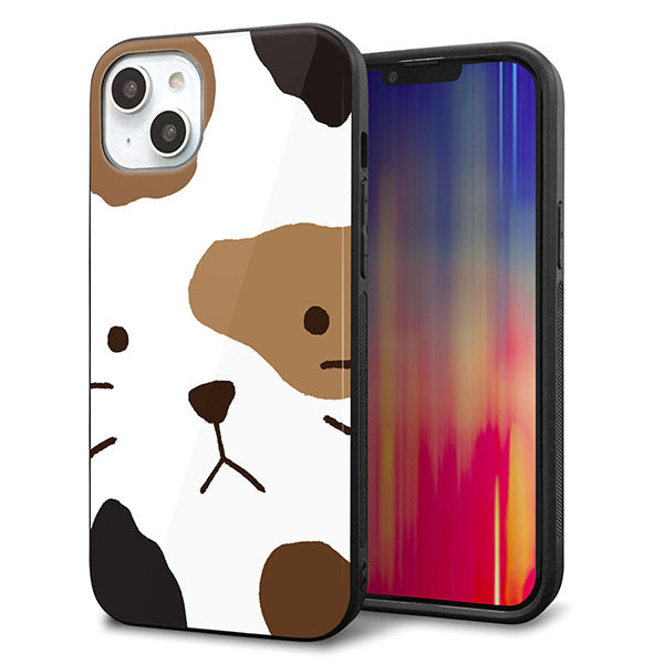 iPhone14 Plus 強化ガラス&TPUスマホケース ガラプリ【IA801 みけ】