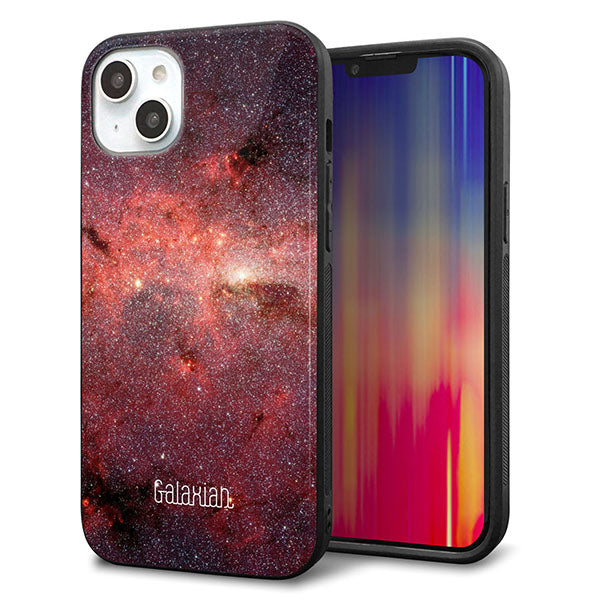 iPhone14 Plus 強化ガラス&TPUスマホケース ガラプリ【KM923 Galaxias Red】