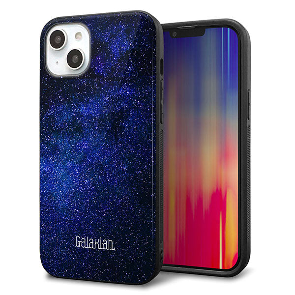 iPhone14 Plus 強化ガラス&TPUスマホケース ガラプリ【KM924 Galaxias Blue】
