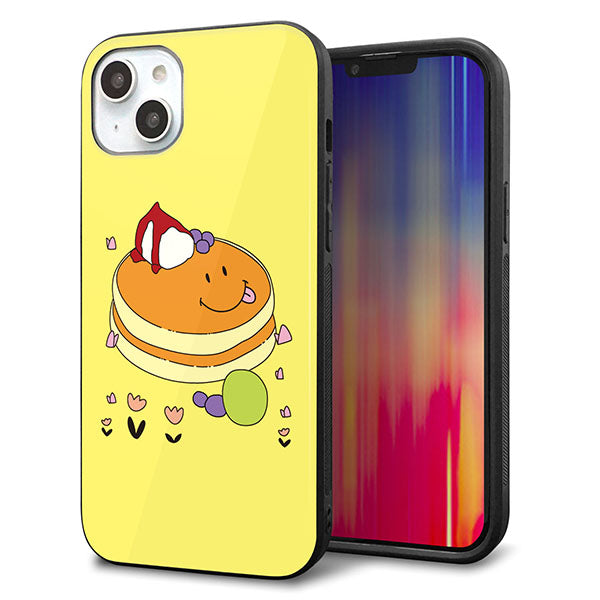 iPhone14 Plus 強化ガラス&TPUスマホケース ガラプリ【MA901 パンケーキ】