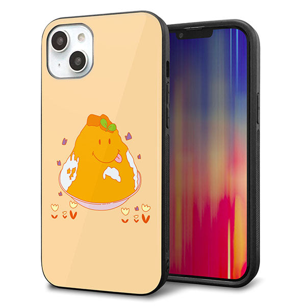 iPhone14 Plus 強化ガラス&TPUスマホケース ガラプリ【MA904 台湾風かき氷】