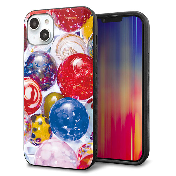 iPhone14 Plus 強化ガラス&TPUスマホケース ガラプリ【MA935 ヨーヨー】