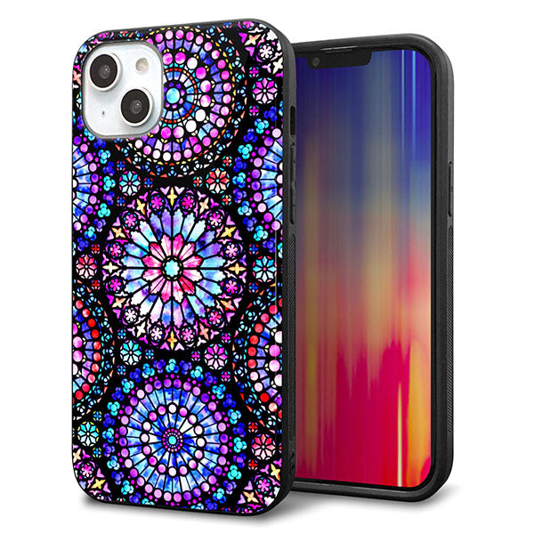 iPhone14 Plus 強化ガラス&TPUスマホケース ガラプリ【MA953 パターン柄 A】